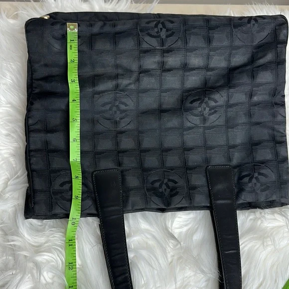 100% Authentic Pre-owned Chanel Nylon Black Tote Bag, 13.5x10x6 - Picture 5 of 16